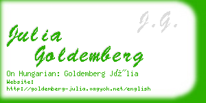 julia goldemberg business card